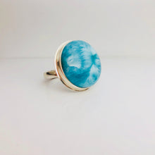 Load image into Gallery viewer, Larimar 925 Sterling Silver Ring &quot;Le Cercle&quot; Larimar 925 Sterling Silver Ring &quot;Le Cercle&quot; freeshipping - WP Diseño Exclusivo de Joyas
