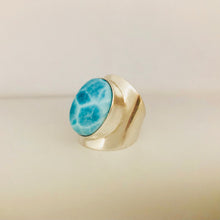 Charger l&#39;image dans la galerie, Larimar 925 Sterling Silver Ring &quot;Le Pouvoir&quot; Larimar 925 Sterling Silver Ring &quot;Le Pouvoir&quot; freeshipping - WP Diseño Exclusivo de Joyas
