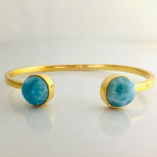 Charger l&#39;image dans la galerie, Larimar AAA 14k Gold Vermeil Bracelet &quot;Magnétisme&quot; Larimar AAA 14k Gold Vermeil Bracelet &quot;Magnétisme&quot; freeshipping - WP Diseño Exclusivo de Joyas
